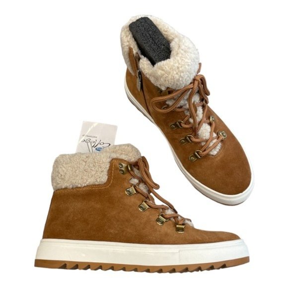 AQUA COLLEGE Women's Sheela Waterproof Booties in Camel - Size 7.5 M - Picture 9 of 9